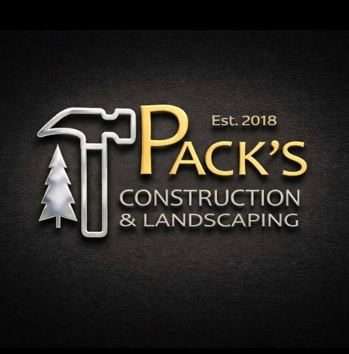 Pack's Construction & Landscaping logo — Est. 2018